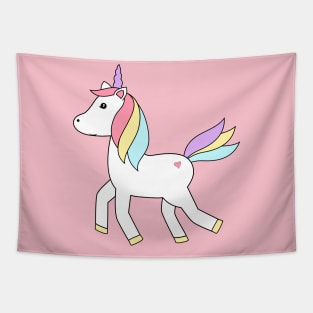 Happy unicorn Tapestry