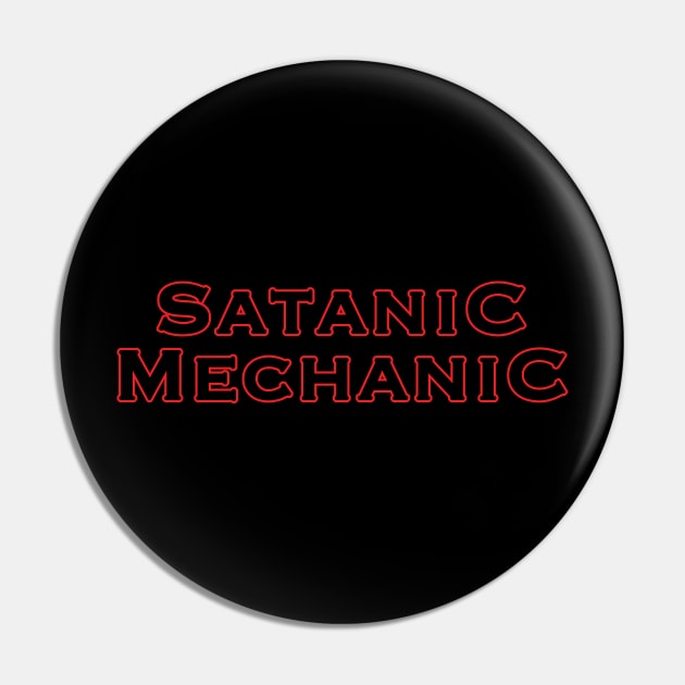 Satanic Mechanic Pin by HellraiserDesigns