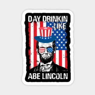 Funny 4th of July Lincoln Magnet