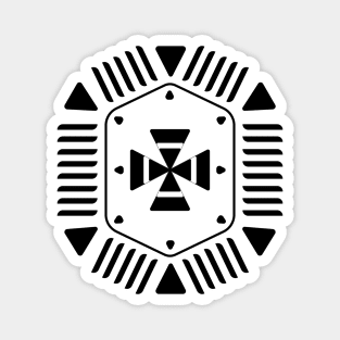 Aztec shield motif Magnet