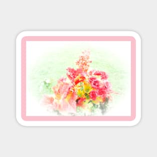 Stunnin Victorian Style Flower Picture Magnet