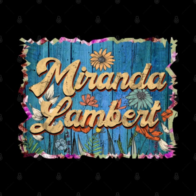 Retro Miranda Name Flowers Limited Edition Proud Classic Styles Lambert by Gianna Bautista Art