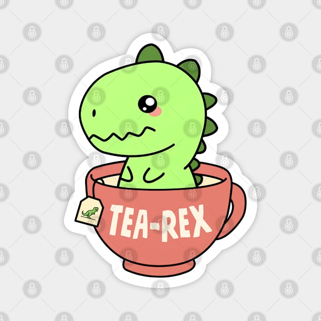 Tea-Rex Magnet by Three Meat Curry