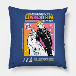 avenging unicorn play set Pillow