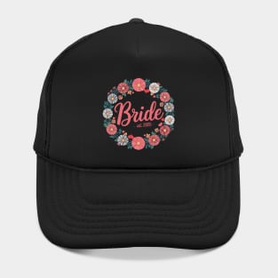 Bride Est 2025 Flowers Newlywed Married Couple Hat