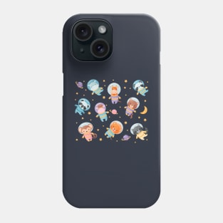 animals astronaut collection Phone Case