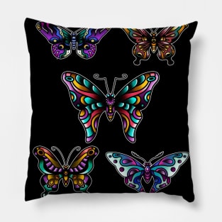 Tattoo Butterflies Pillow