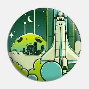 Space Rocket Pin