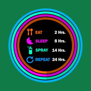 Eat sleep spray repeat t shirt. T-Shirt