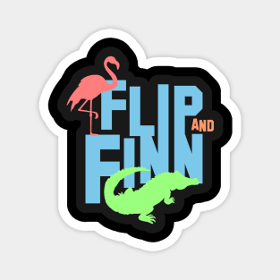 Flip and Finn Logo Magnet