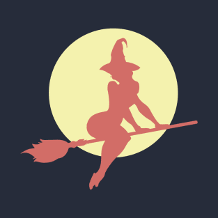 Sexy Witch Orange T-Shirt