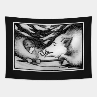 Solstice Boar Hunt Tapestry