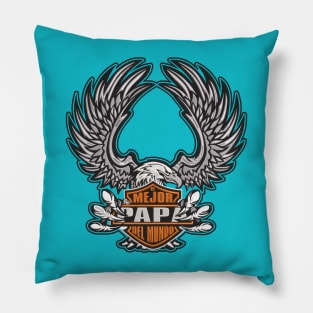 El Mejor Papá del Mundo biker Pillow