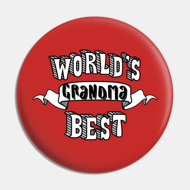 World's Best Grandma Pin by theMeticulousWhim