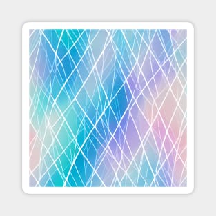 Pastel Membrane - Abstract Geometric Pattern Magnet