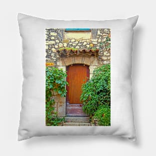 Medieval Doorway in Eze Pillow