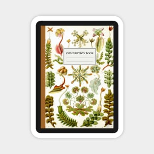 Aesthetic Vintage Botanical Composition Book Magnet