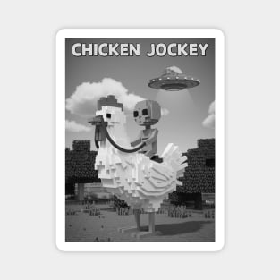 Chicken-Jockey - Funny Alien riding chicken #3 Magnet
