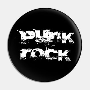 punk rock distorted bold  logo Pin