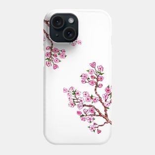 Sakura Branches Painting Phone Case