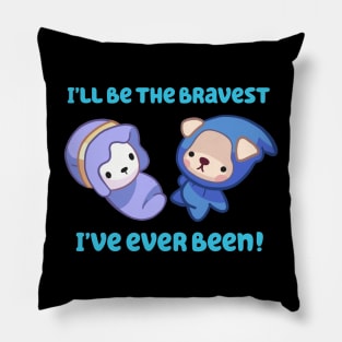 Brave Mom of Twins Pillow