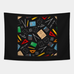 Geomery, Trigonometry, Physics, Science and technology theme Tapestry