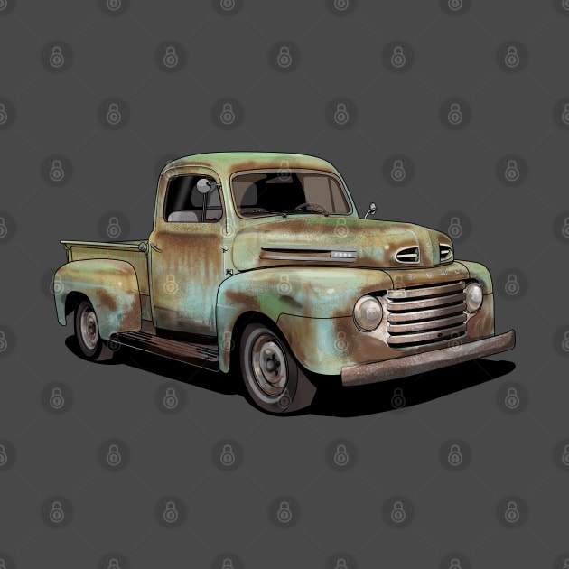 Rusty1950 Ford F1 Pickup Truck by candcretro