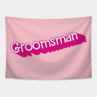 Groomsman Barbie logo Tapestry