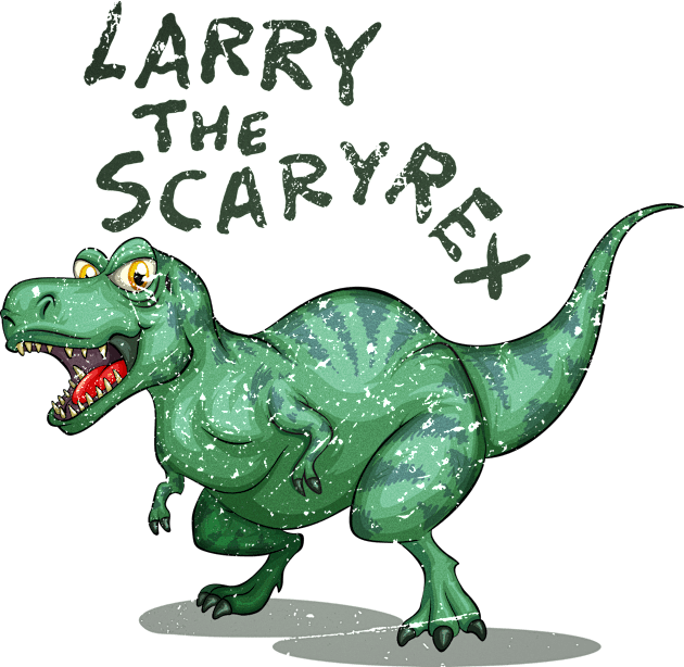 Larry the Scary Rex - Clifford Kids T-Shirt by The90sMall