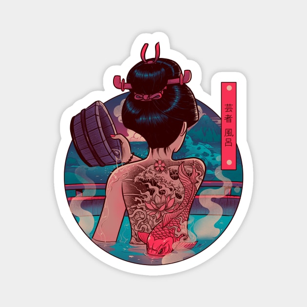 Geisha Bath Magnet by BrunoMota