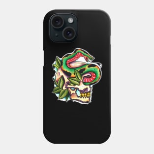 Skull an Snake Phone Case