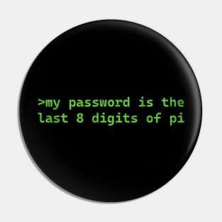 Password of Pi Pin