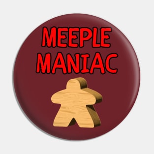 Meeple Maniac Pin