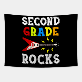 Second Grade Rocks Teacher Student Kid Back To School Tapestry