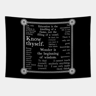 Socrates Quotes Tapestry
