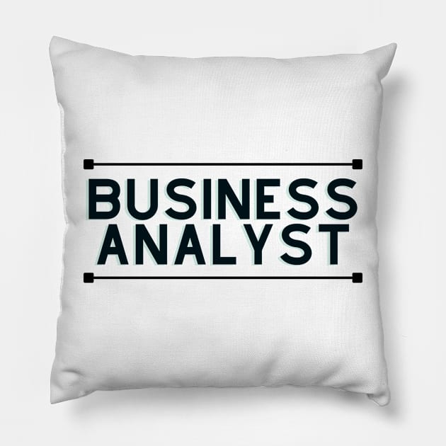 Business analyst Pillow by honeythief