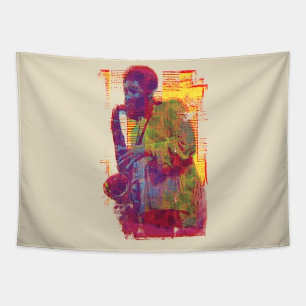 Pharoah Sanders Tapestry by HAPPY TRIP PRESS