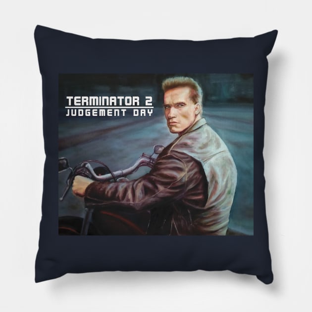 Terminator 2: Judgment Day Print Pillow by SPACE ART & NATURE SHIRTS 