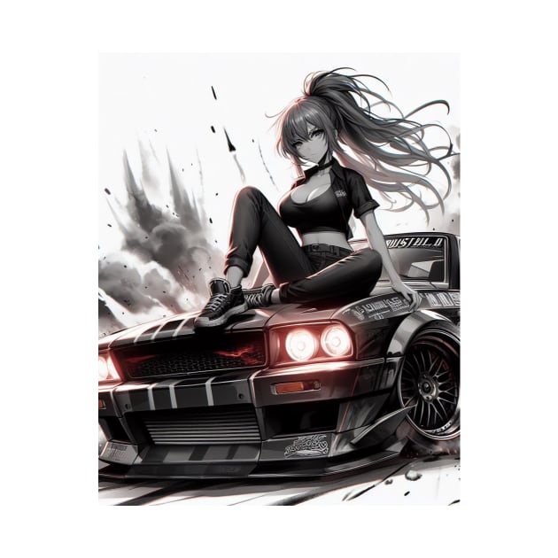 anime street race girl by Anthony88