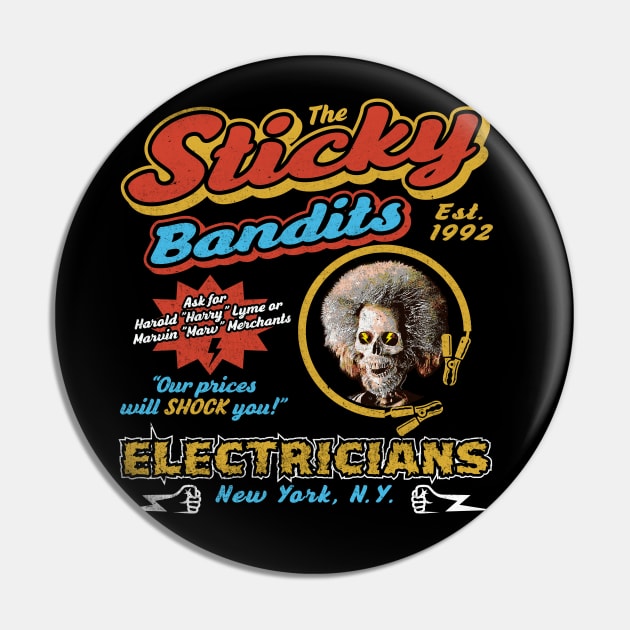 Sticky Bandits Electricians Pin by Alema Art