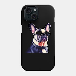 Frenchie with Sunglasses Phone Case