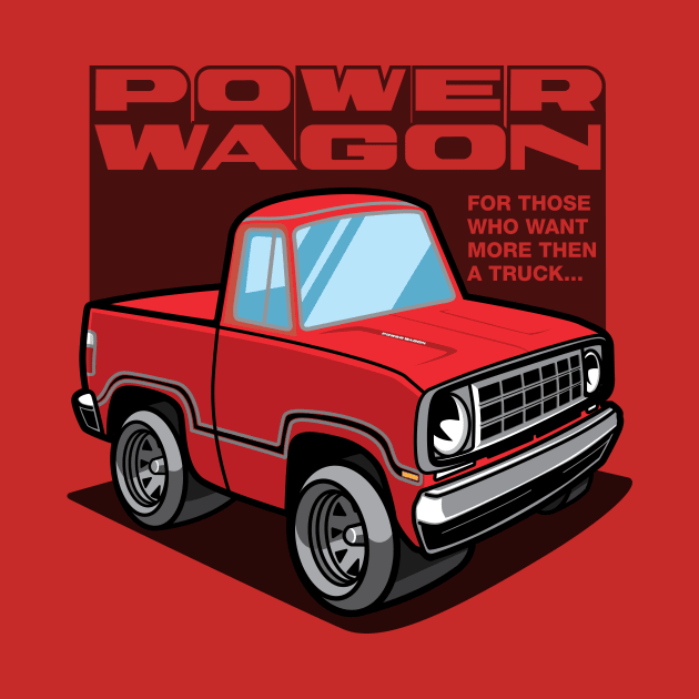 Bright Truck Red - Power Wagon by jepegdesign