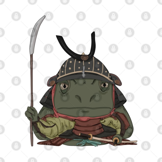 Samurai frog by wrsartist