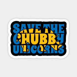 save the chubby unicorns fat rhinoceros unicorn Magnet