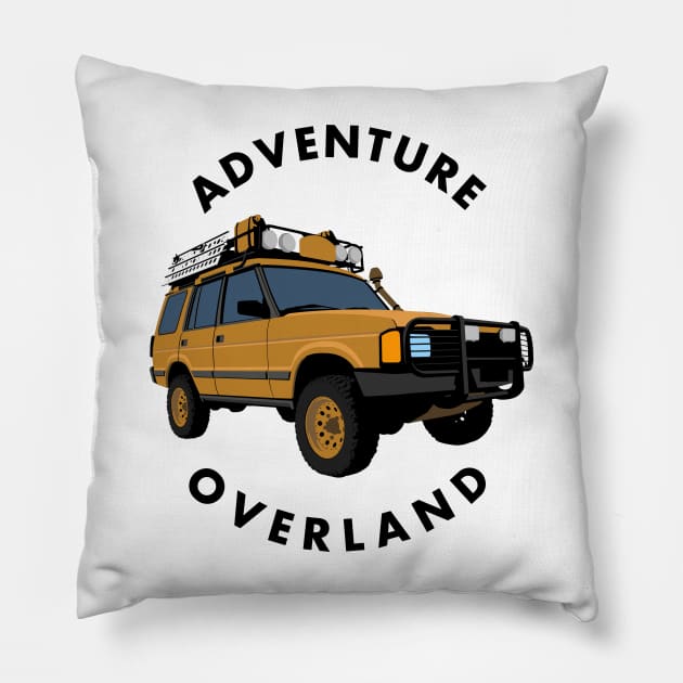 Adventure Overland Discovery Pillow by BadgeWork