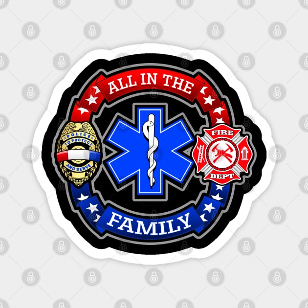 ALL IN THE FAMILY Magnet by razrgrfx