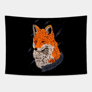 Silent Fox Tapestry