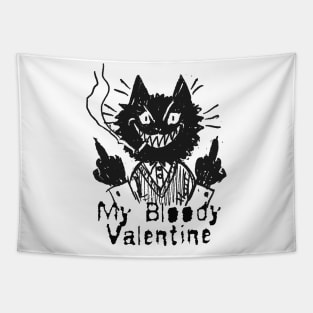 bloody valentine and the bad cat Tapestry