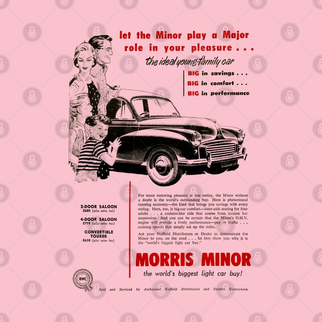 MORRIS MINOR - advert by Throwback Motors