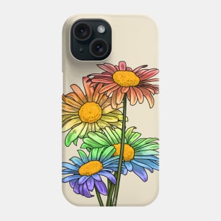 Daisies Rainbow Phone Case